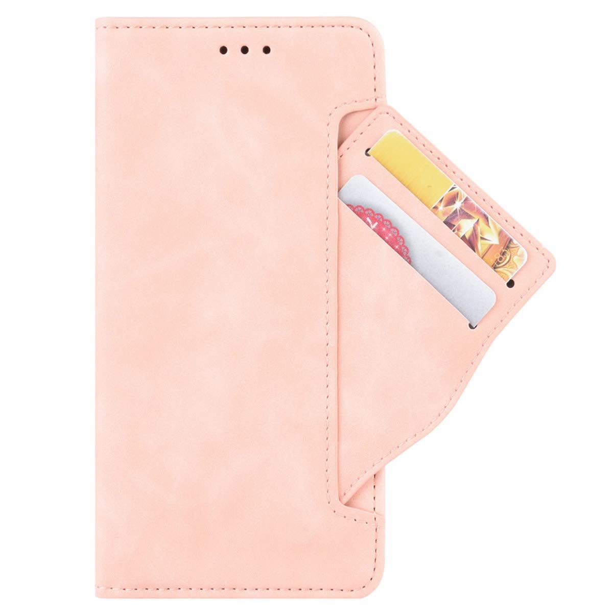 Premium Magnetic Shockproof Flip Leather Wallet Case for Oppo Reno4 F - Full Body Protection with Card Slots (Pink) | Perfect for Business, Travel & Everyday Use