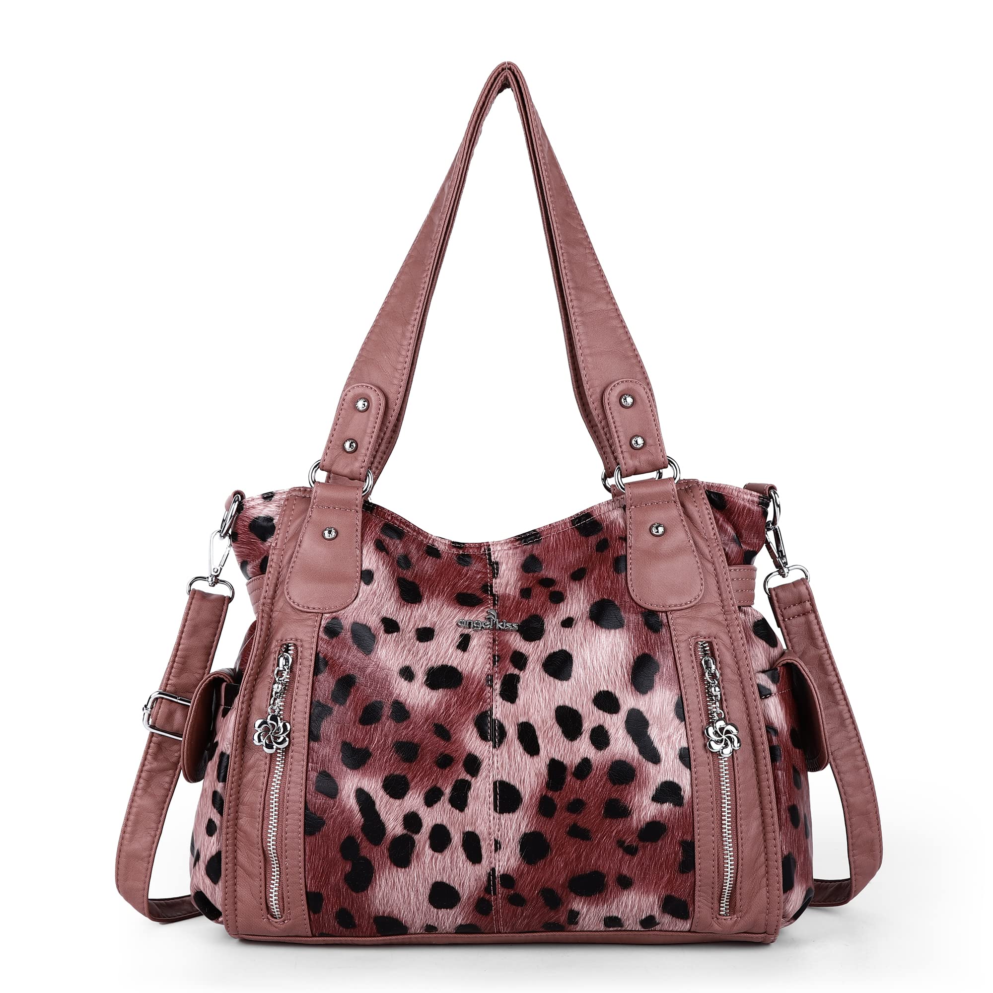 Stylish Women's PU Leather Top-Handle Hobo Purse - Roomy Casual Shoulder Bag & Tote Satchel for Work, Travel & Everyday Use