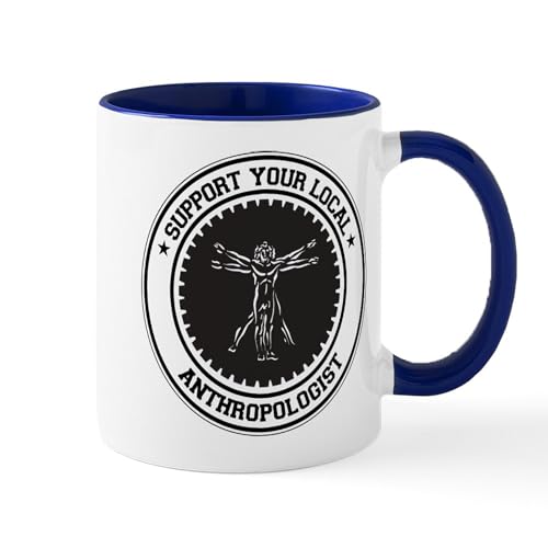 White/Navy Inside - Support Anthropologist Mug