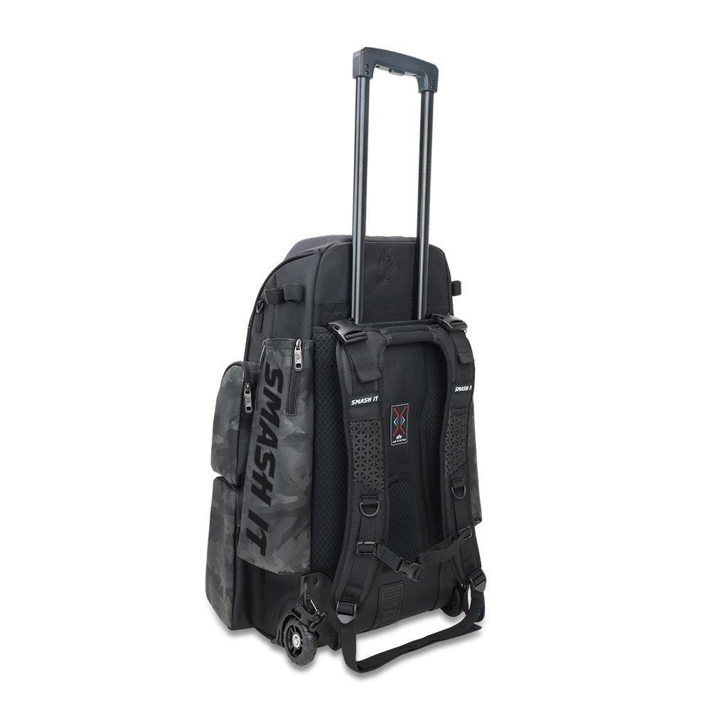 2025 Smash Ops Lil' Guerrilla Hybrid Roller/Bat Pack Bag - Black Camo | Durable Baseball & Softball Equipment Bag for Players & Coaches | Perfect for Games, Practice & Travel