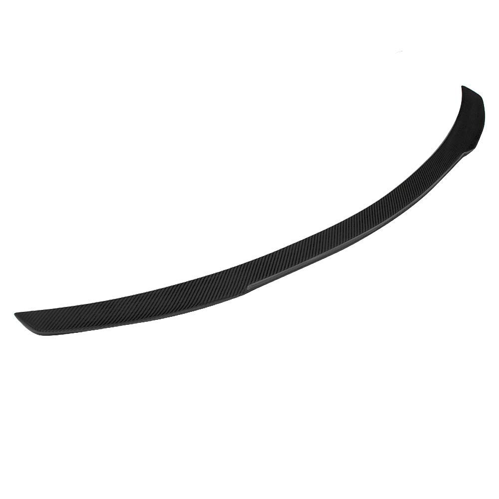 IKON MOTORSPORTS Matte Carbon Fiber FD Style Rear Spoiler Wing for 2015-2020 Mercedes-Benz C-Class W205 Sedan | Trunk Spoiler Upgrade | Enhances Aerodynamics & Sporty Look for Street Racing & Car Shows