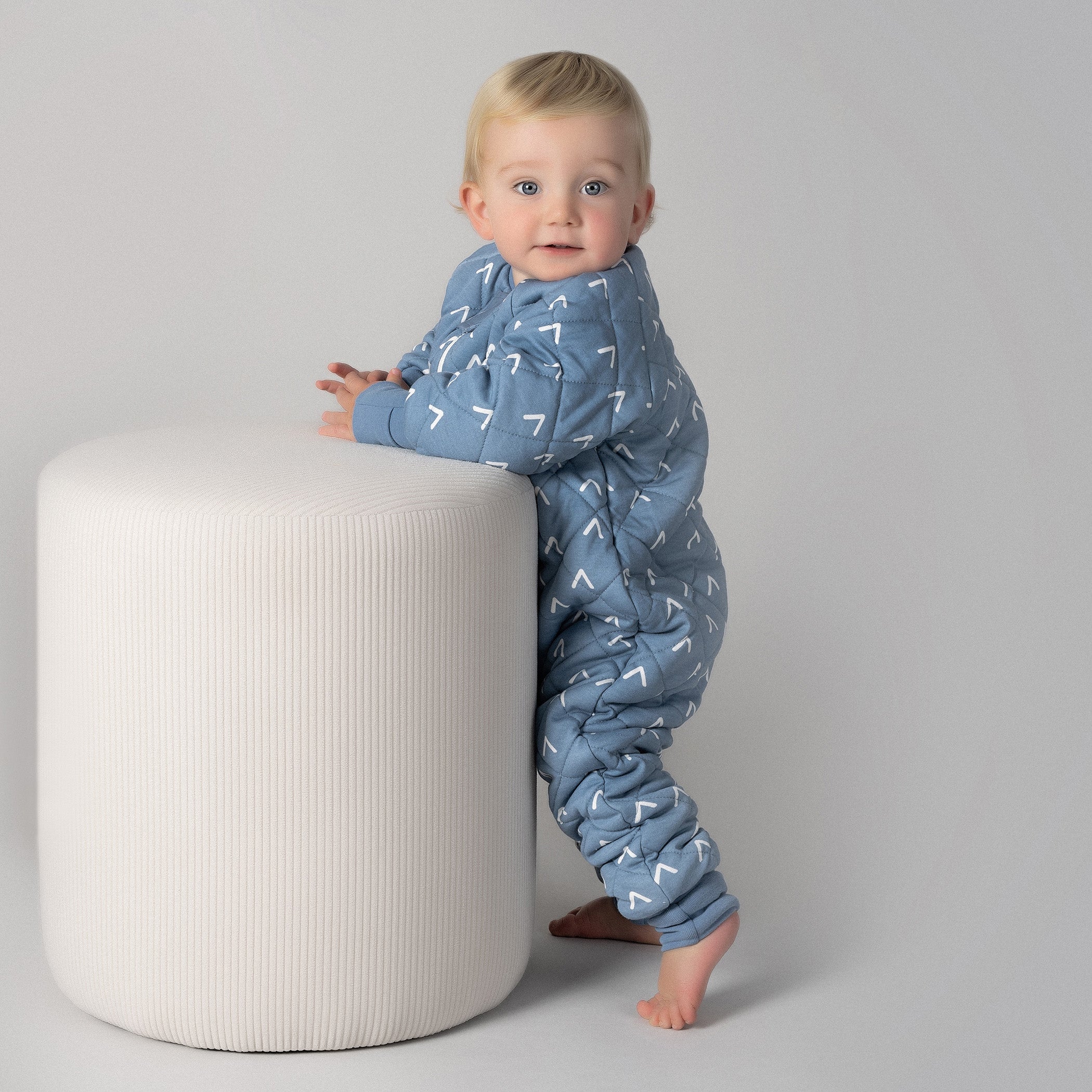 Nordic 2.5 TOG Baby Sleep Suit - Soft Denim Blue for Cozy Nighttime & Nap Time Comfort