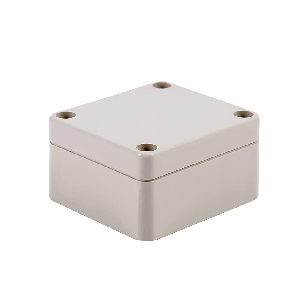 Outdoor Electrical Junction Box - Waterproof Cable Enclosure (65x60x35mm) for Secure Outdoor Wiring & Connections - Ideal for Garden, Patio & Exterior Electrical Projects