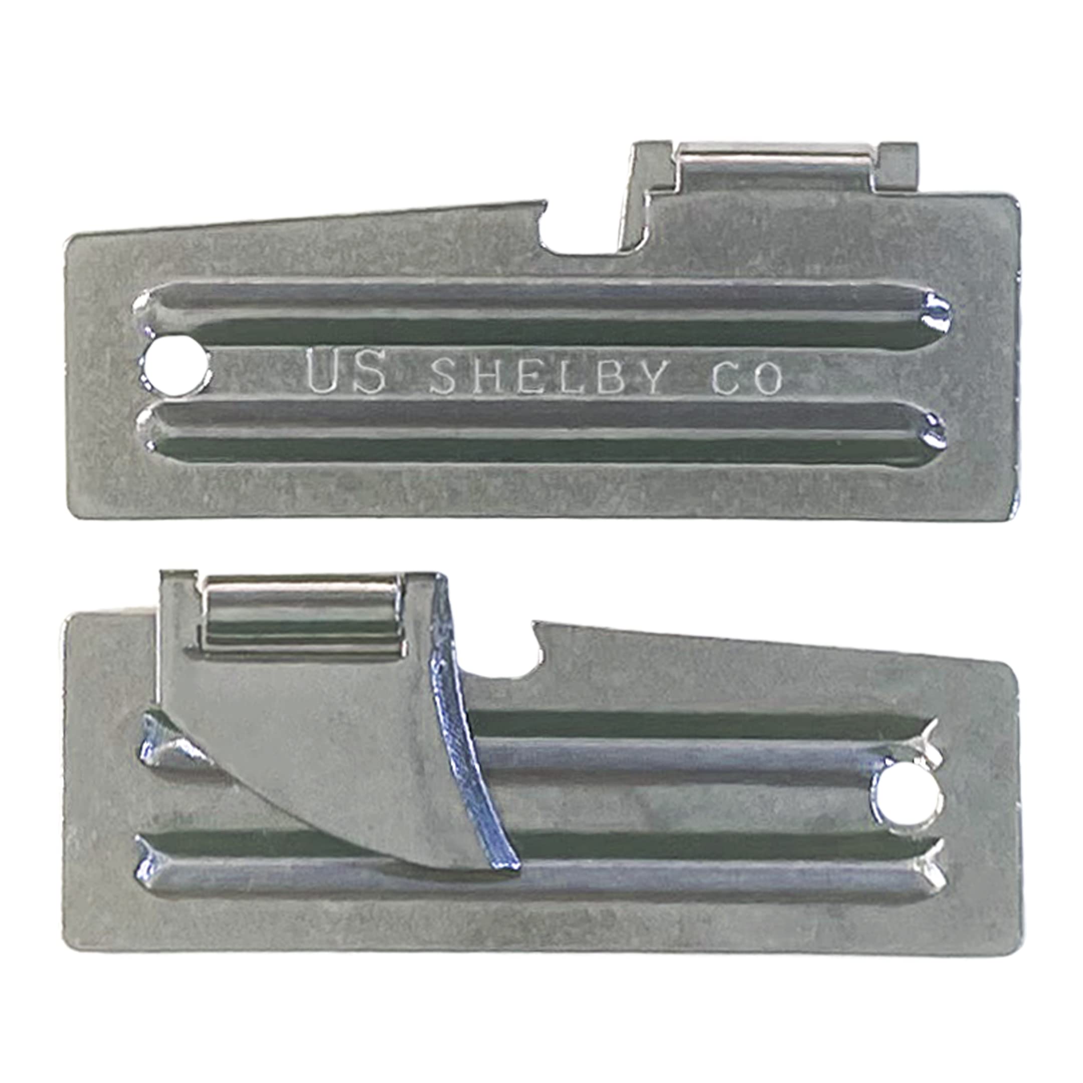 P-51 Can Openers - US Shelby Model P51 Military Grade Stainless Steel Can Opener (2 Pack) - Durable & Compact for Camping, Hiking, Emergency Kits & Survival Gear