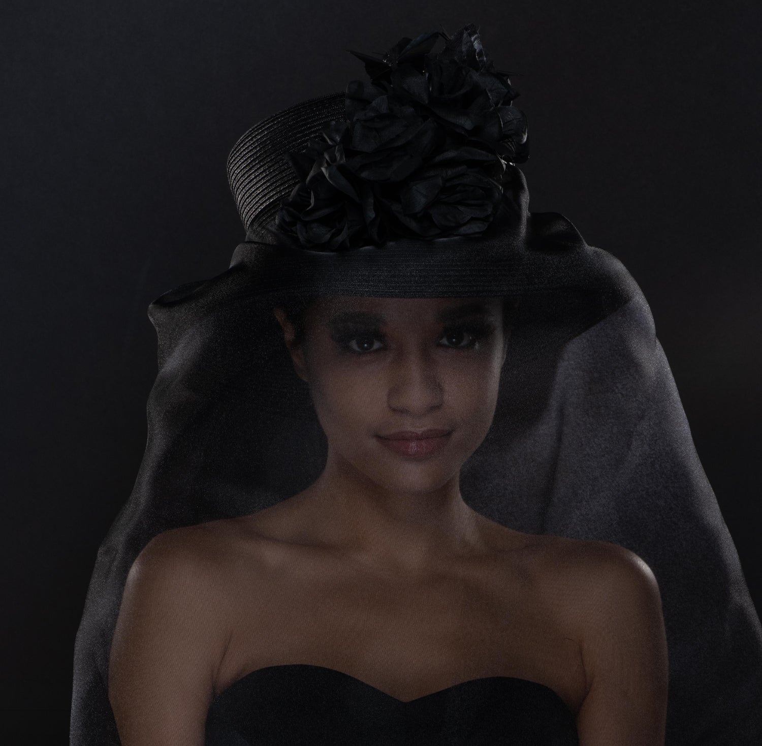 Elegant Black Funeral Dress Hat with Veil for Women - Perfect for Memorial Services, Funerals & Formal Occasions