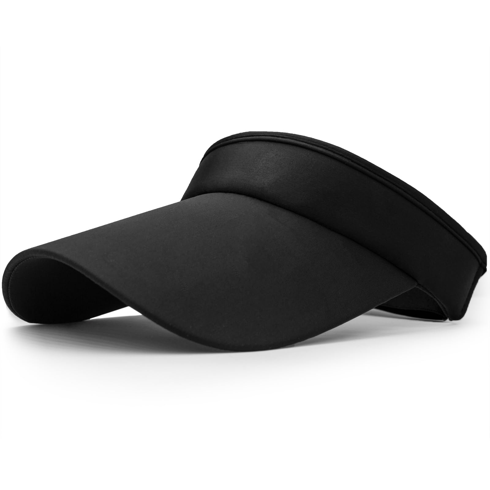 UPF 50+ Sun Protection Visor Hats for Women & Men - Adjustable Wide Brim Sports Cap for Golf, Running, Hiking & Outdoor Activities - Breathable Mesh Design for Summer Sun Safety