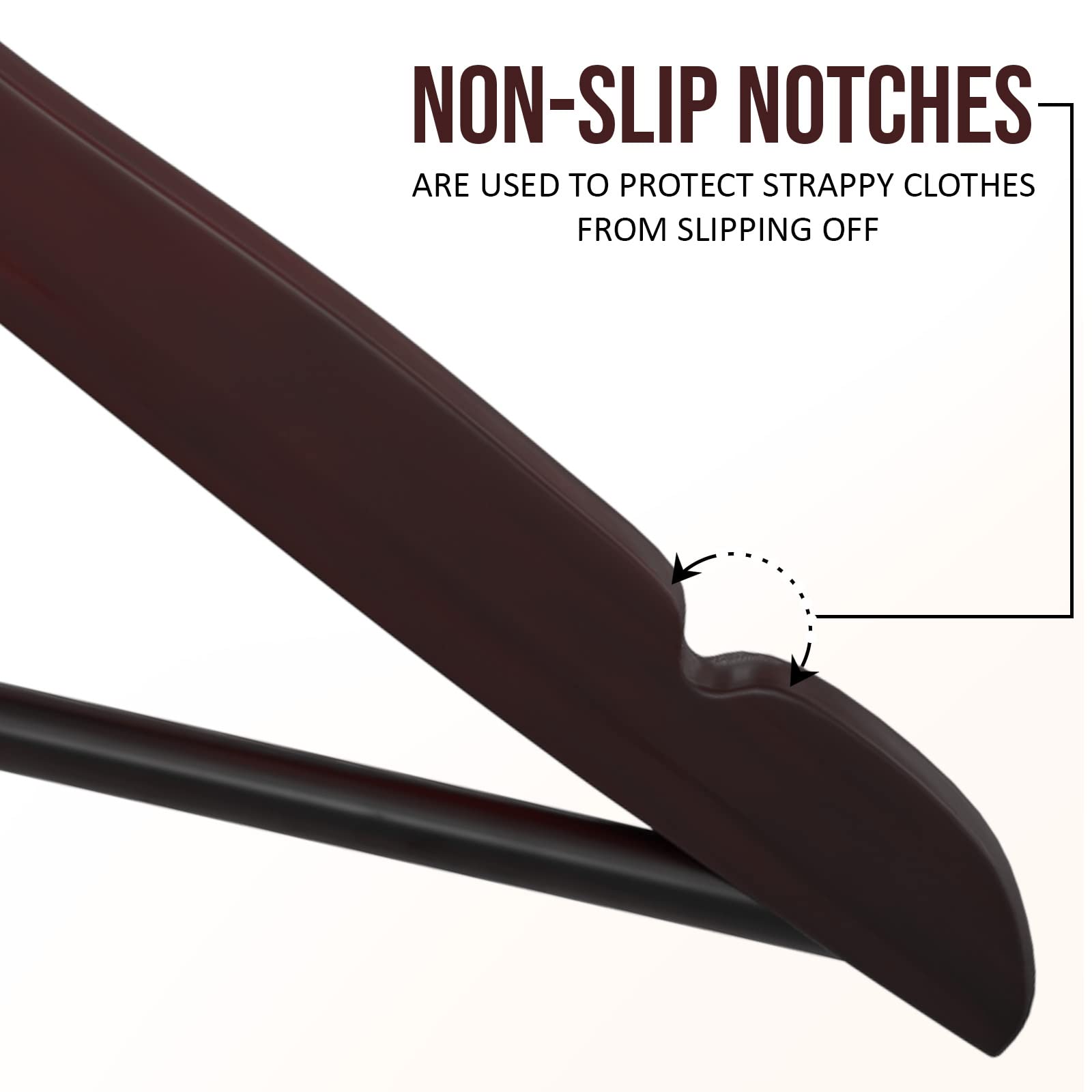 Utopia Home Premium Wooden Hangers 20 Pack - Durable Slim Coat & Suit Hangers with 360° Rotatable Hook & Shoulder Grooves (Cherry) - Ideal for Closet Organization, Wardrobe Storage & Garment Protection