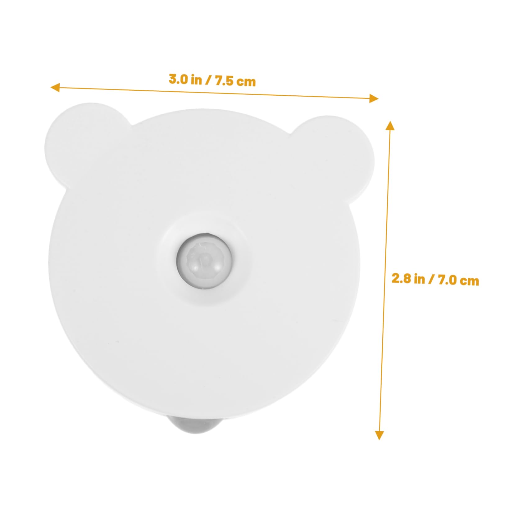 Artibetter USB Rechargeable Night Light with Human Body Sensor - Cute Bear Shape LED Night Lamp for Kids Room, Nursery, Bedroom, Hallway & Stairs (Warm White) | Perfect for Nighttime Safety & Decoration