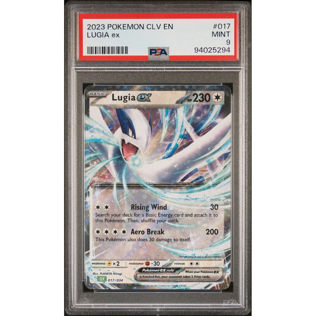 2023 Pokemon Classic Collection Lugia EX 017/034 PSA 9 Graded Card - Rare Collectible for Pokemon TCG Players & Investors | Perfect for Display, Gaming & Trading