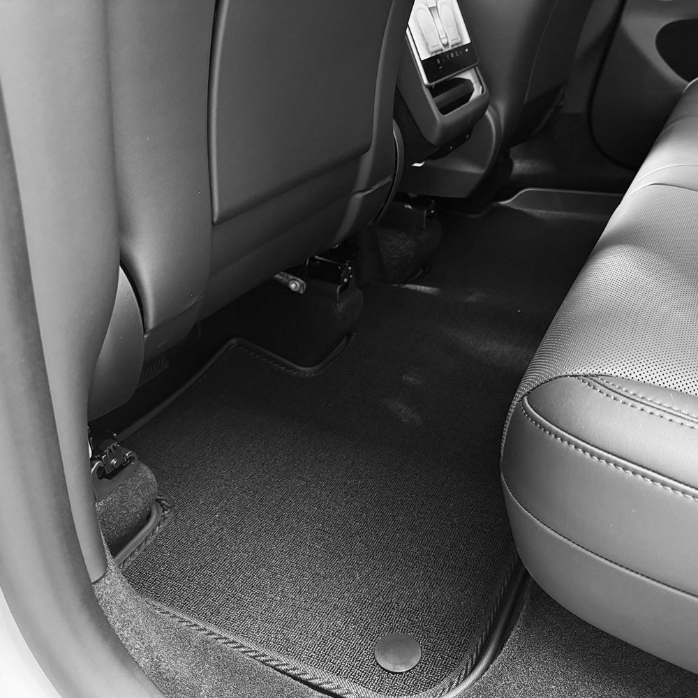Premium Tesla Model Y Juniper 2025+ Full Set Floor Mats & Liners (12-Piece) - All-Weather Protection for Front & Rear Seats, Trunk - Perfect for Daily Commute, Road Trips & Family Adventures