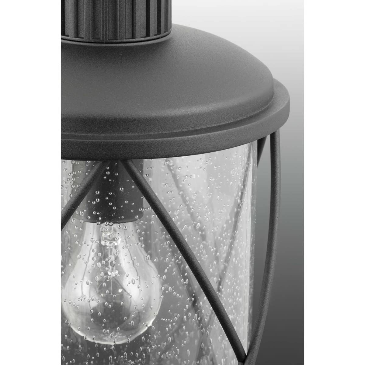 52242-BCSI Garthwaite Ave 24 Inch Black Outdoor Wall Lantern - Textured Finish, Large Size for Porch, Patio & Garden Lighting | Weather-Resistant Exterior Sconce