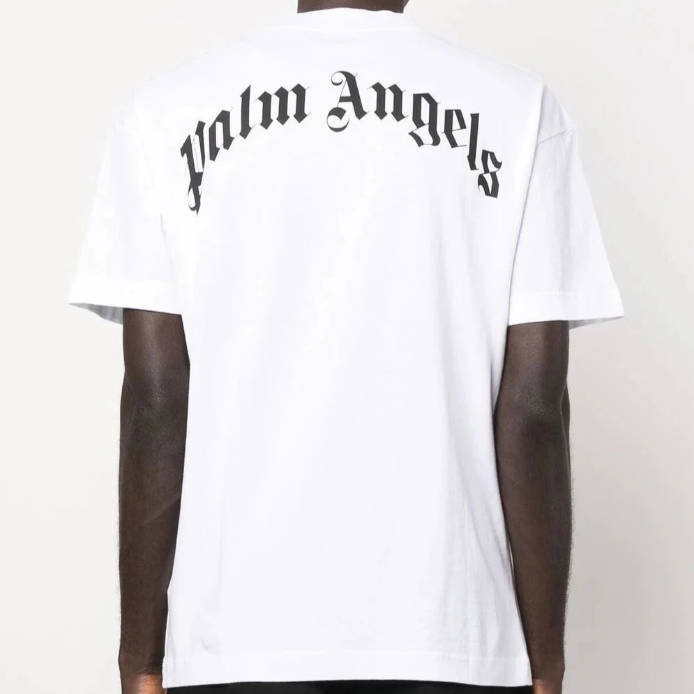Palm Angels White Banana Graphic T-Shirt for Men - Trendy Streetwear & Casual Outfit Essential | Perfect for Daily Wear, Parties & Urban Fashion