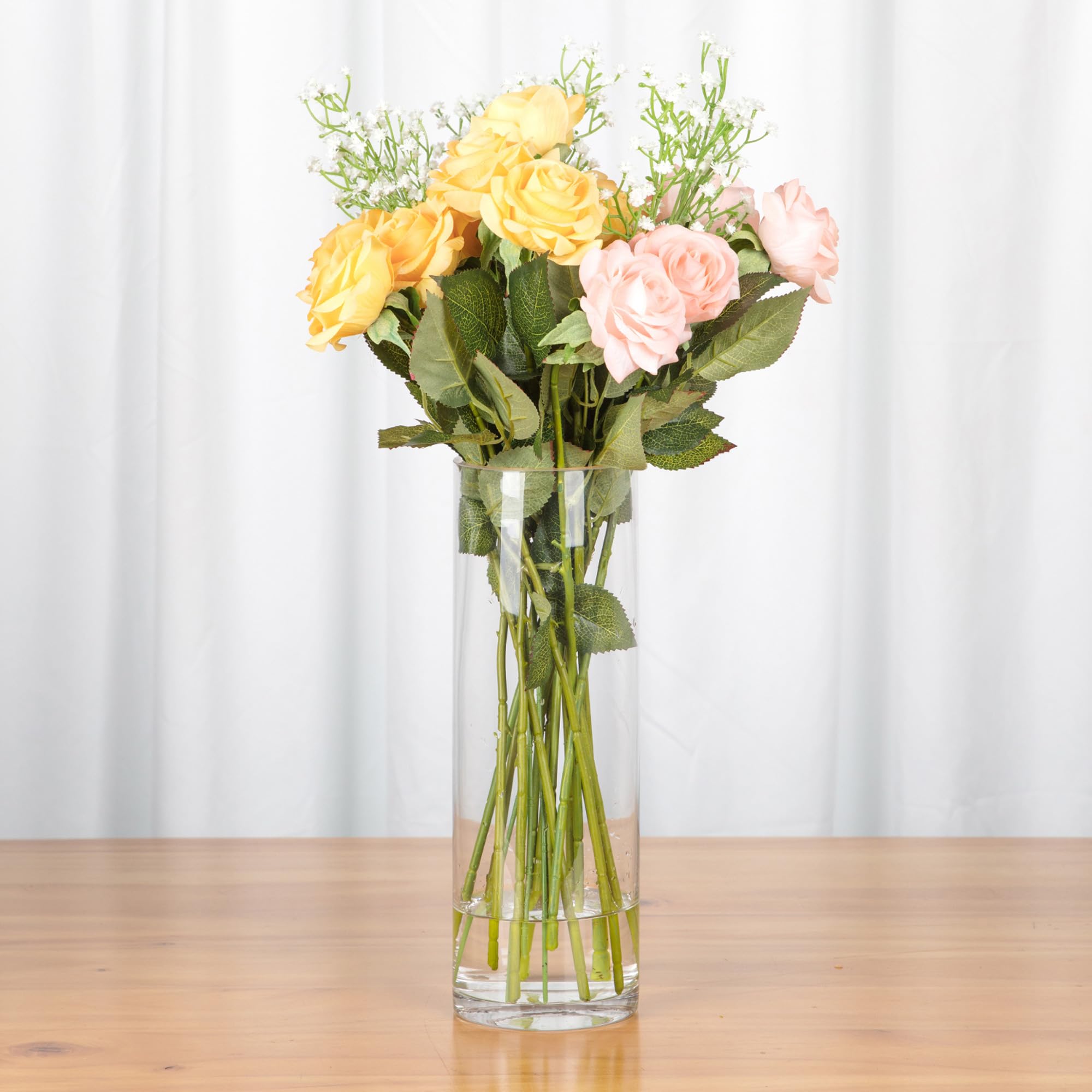 Premium Clear Glass Cylinder Vases - 4