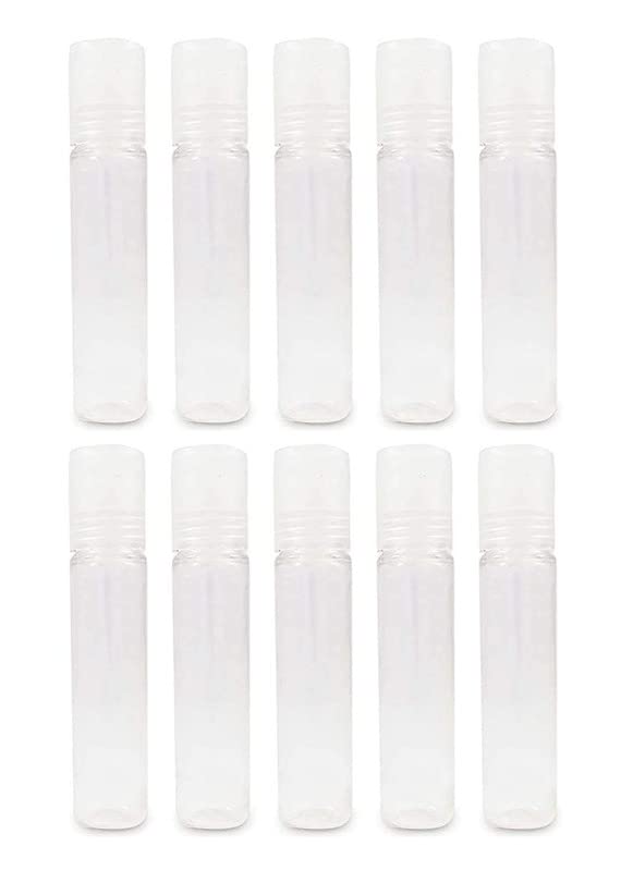 10ml Clear Empty Plastic Lip Gloss Tubes - Refillable Lip Balm Containers for DIY Cosmetics (10-Pack) - Perfect for Lipstick, Creams & Travel-Size Beauty Products