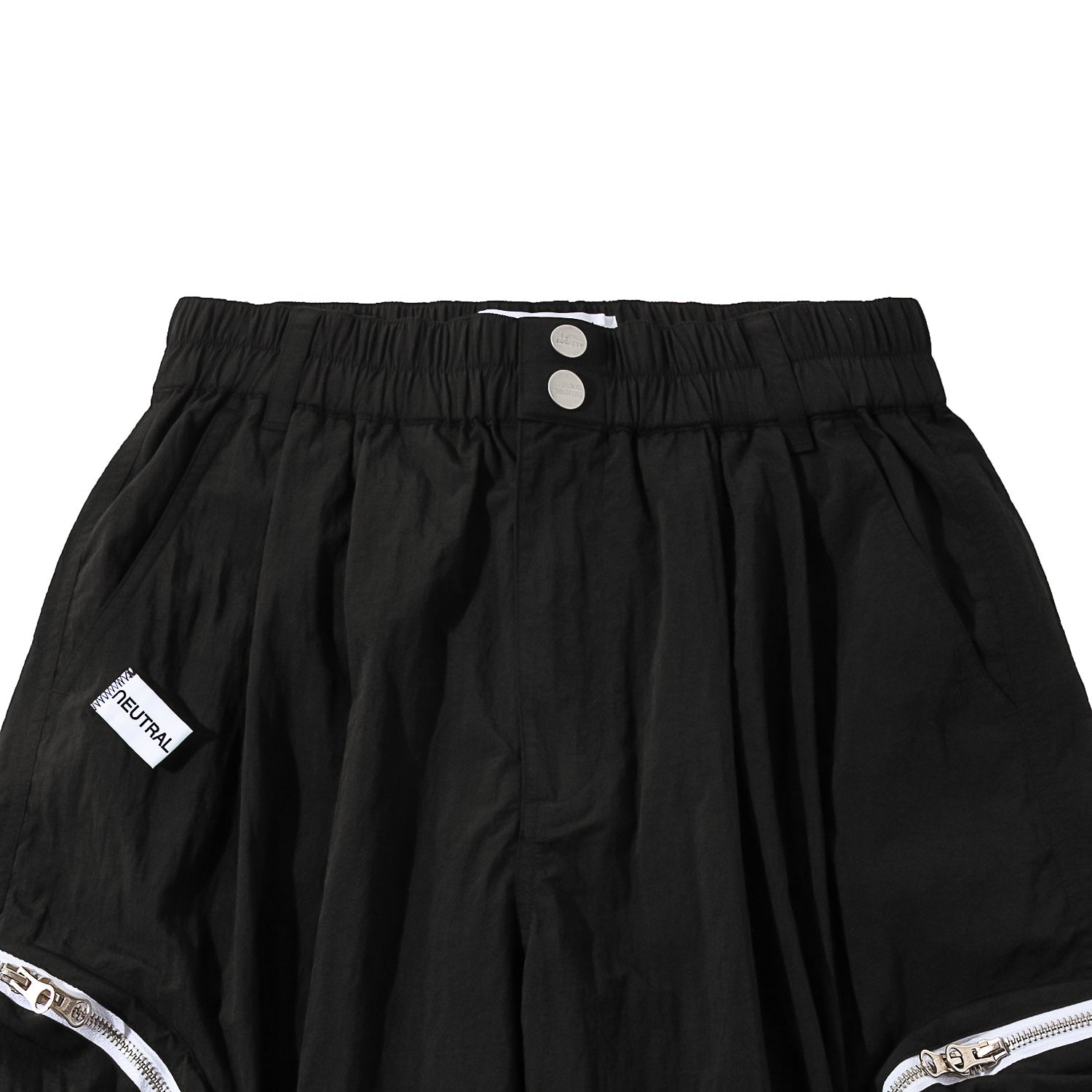Neutral Society Zipper Pocket Tech Shorts for Men - Comfortable & Stylish Black Workout Shorts for Running, Gym, and Casual Wear