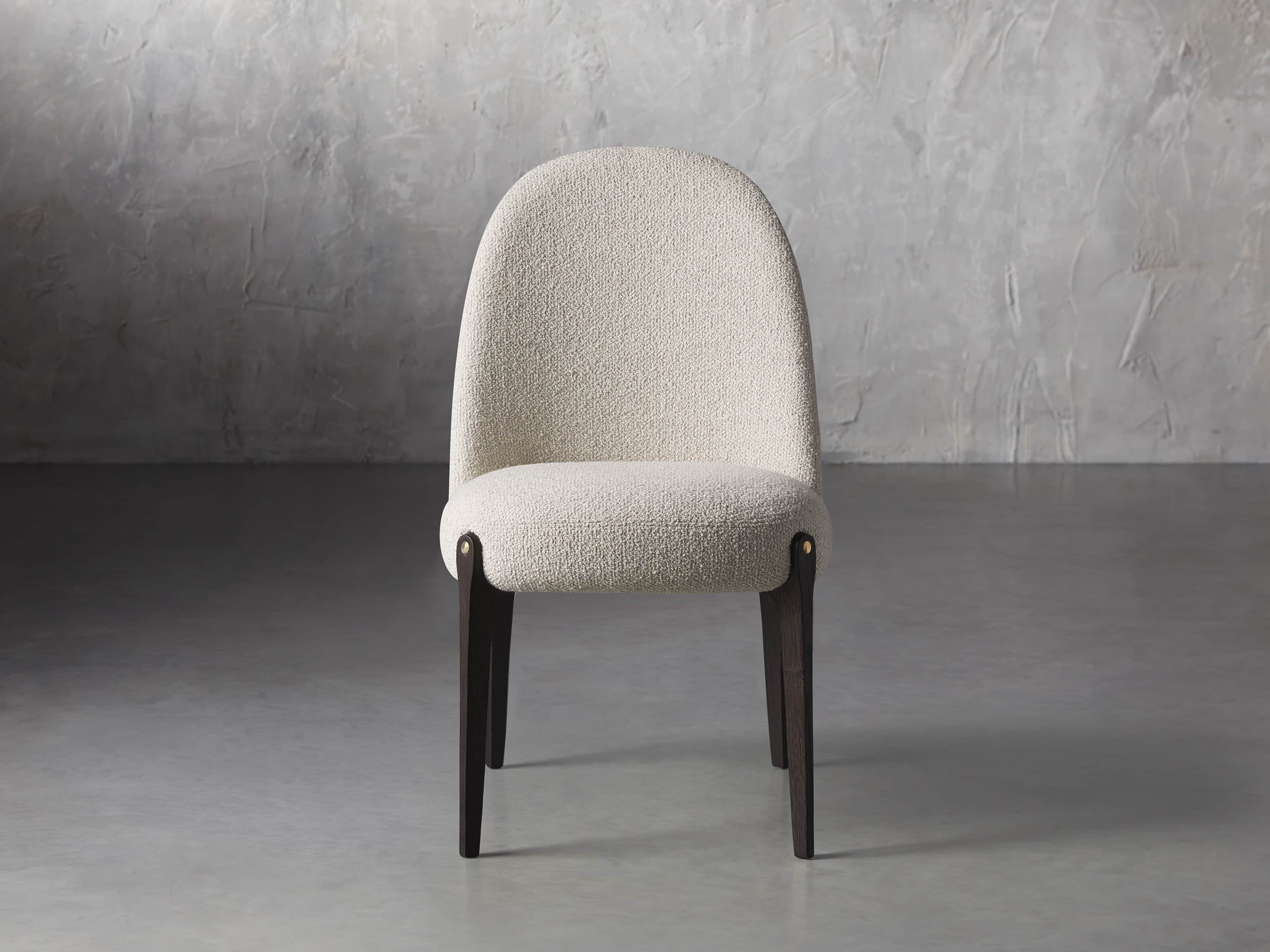 Grizzly Taupe Bottoni Dining Chair - Modern Upholstered Seat for Kitchen, Dining Room & Home Decor