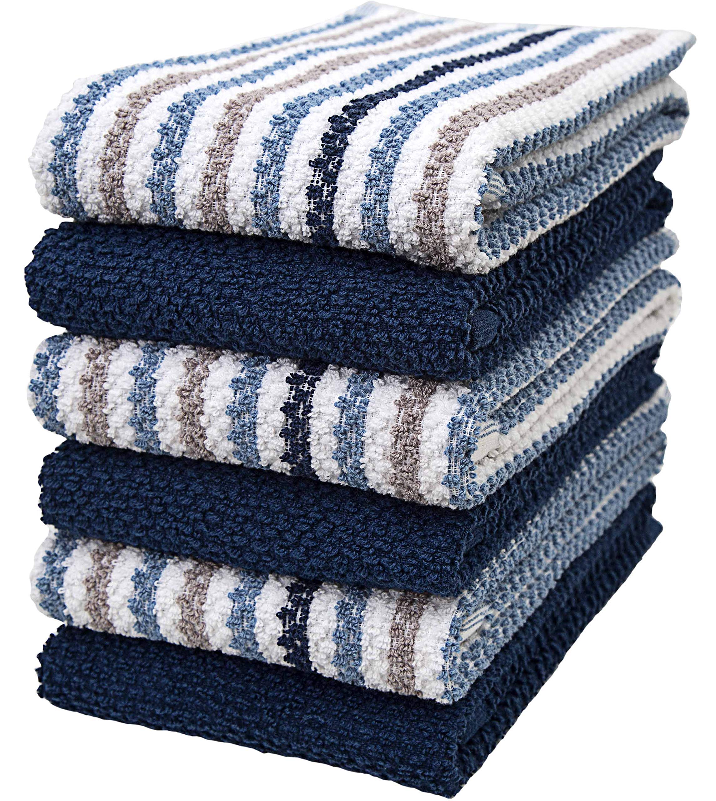 Premium Cotton Kitchen Towels Set of 6 (16