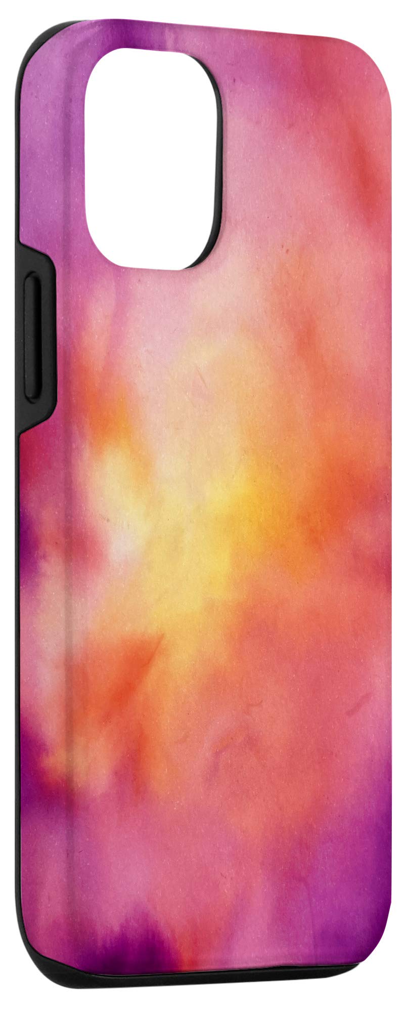 iPhone 12/12 Pro Tie Dye Sunset Watercolor Gradient Ombre Phone Case - Protective Cover with Artistic Design for Everyday Use, Travel & Photography