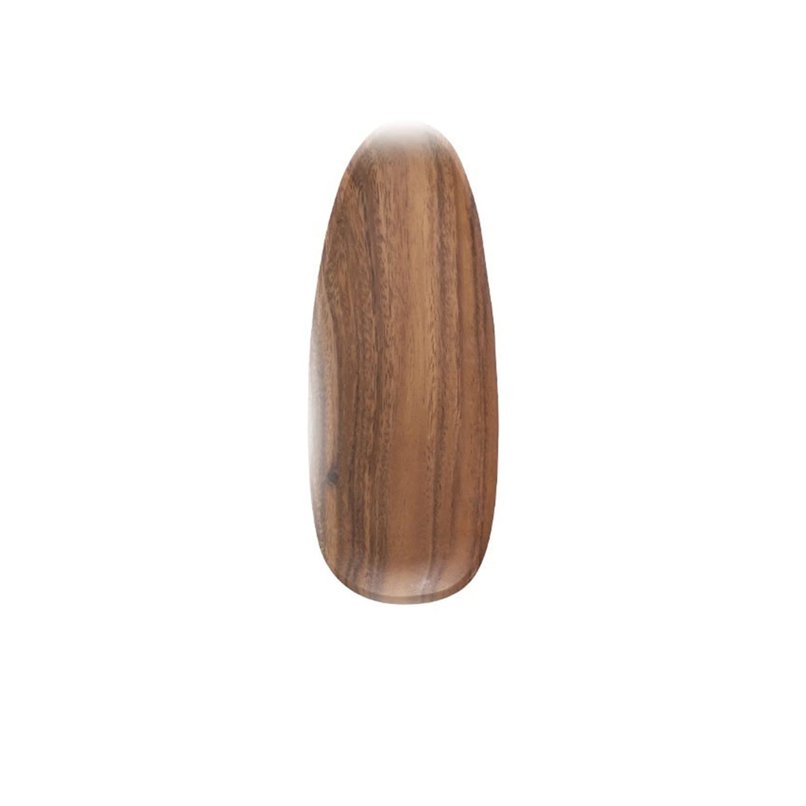 Acacia Wood Serving Tray - Oval Plate for Fruit, Desserts & Tea Storage - Dinner Tableware Set for Home & Parties