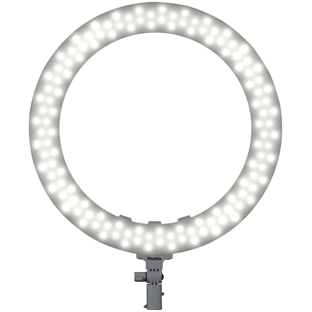 Phottix Nuada Ring60C Bi-Color LED Ring Light Kit with Stand & Accessories - Perfect for Photography, Videography, YouTube & TikTok Content Creation