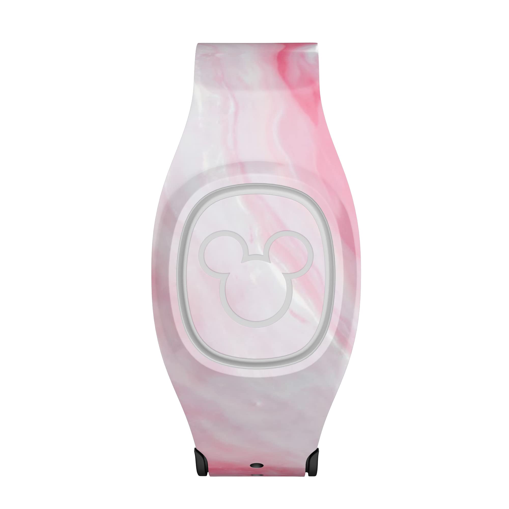 Marbleized Pink Paradise V6 - Full Body Skin Decal Vinyl Wrap Kit for Disney MagicBand 2.0 (Band Not Included) | Waterproof Protective Cover for Theme Park Visits, Travel & Everyday Wear