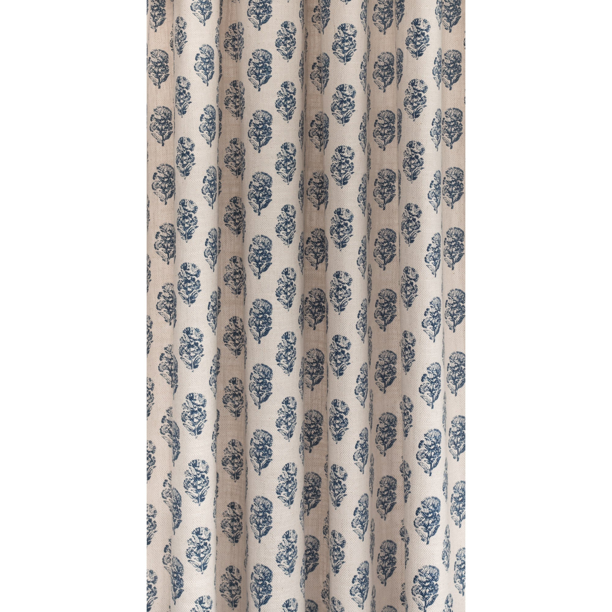 Zola Handmade Block Print Fabric - 100% Cotton Indigo Blue Textile for Quilting, Dresses & Home Decor | Perfect for Boho Chic & DIY Craft Projects