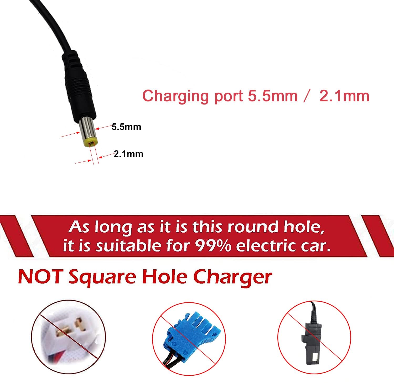 6V Universal Kids Ride On Car Charger - 6 Volt Battery Charger for Best Choice Products, Wrangler SUV, ATV, Kid Trax & Dynacraft Electric Toy Cars | Power Supply for Children's Electric Vehicles (Perfect for Indoor/Outdoor Playtime & Birthday Gifts)