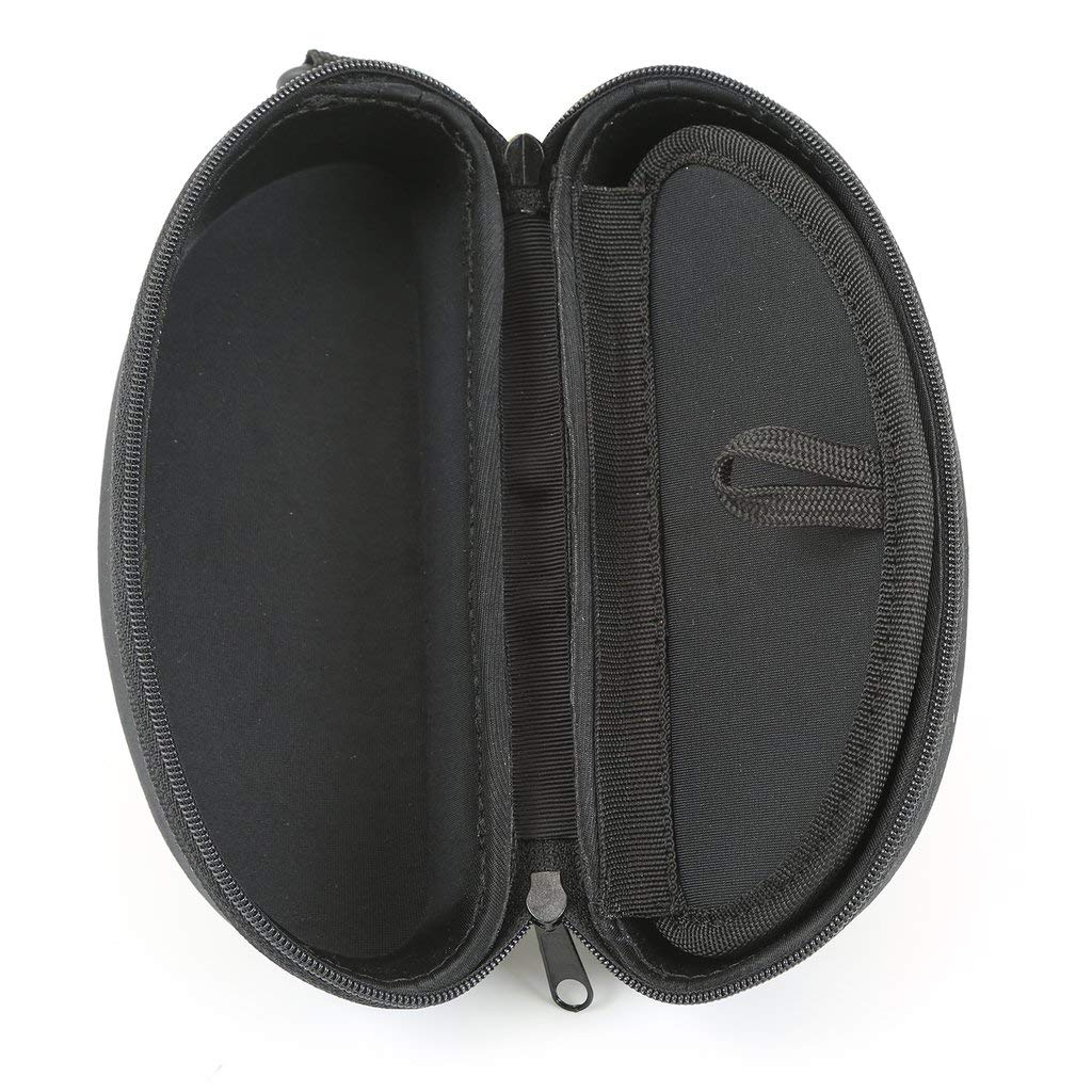 Premium Double Eyeglass Case with Molded Foam - XL Sunglasses Storage for Large Frames & Reading Glasses - Durable Dual Glasses Holder for Car, Travel, Surfing & Outdoor Activities