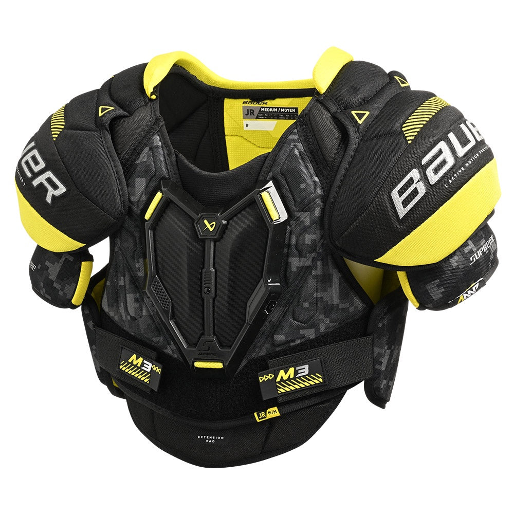 Bauer Supreme M3 Junior Ice Hockey Shoulder Pads - Youth Protective Gear for Hockey Players - Perfect for Games, Practice & Training Sessions