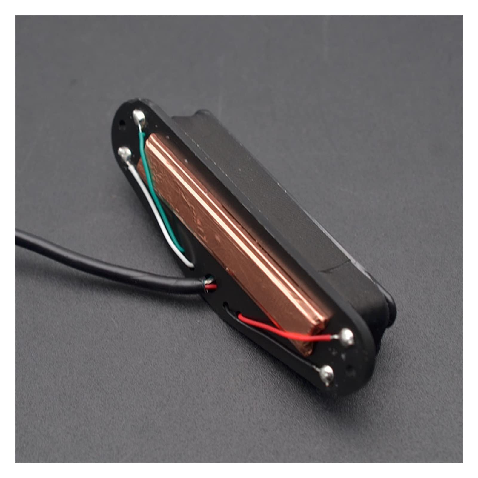 Dual Rail Humbucker Guitar Pickup - Twin Blade Electric Guitar Pickup with Coil Splitting (Crimson-Black Blade) | Perfect for Rock, Metal & Blues Performances