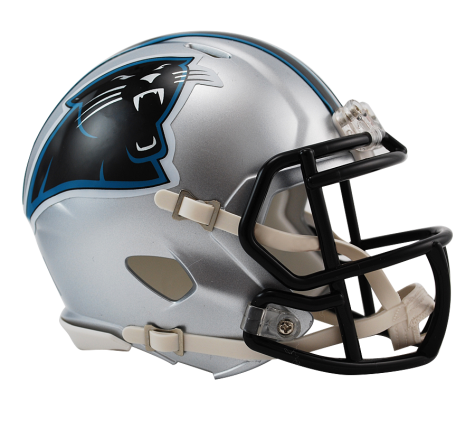 Carolina Panthers Speed Mini Helmet - Authentic NFL Collectible for Fans, Display & Gameday Decor