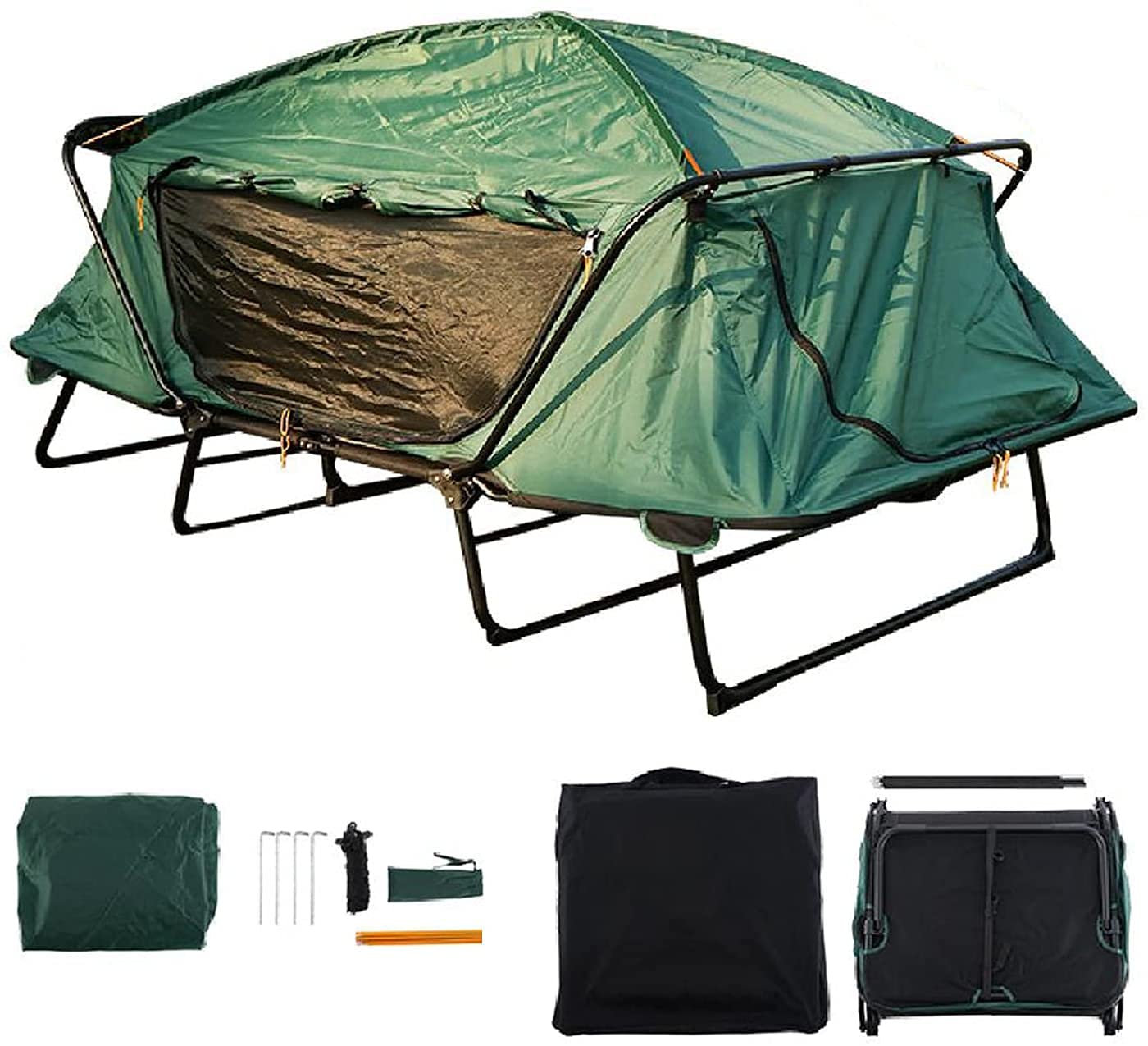 4 Season Waterproof Glamping Dome Tent for Outdoor Camping - Large Family Camping Tent with Rainfly | Perfect for Backpacking, Hiking, Family Trips & Festival Camping