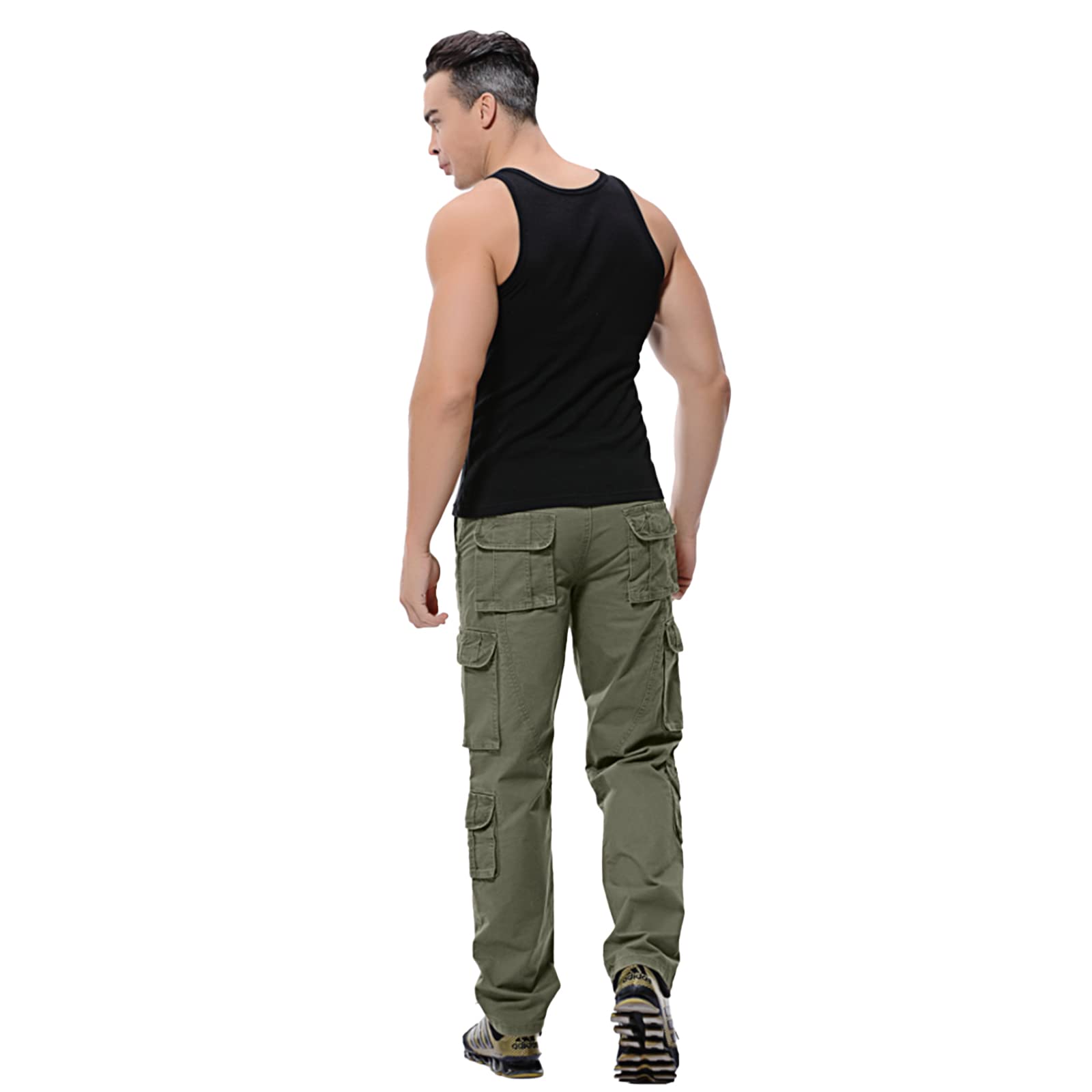 **Men's Tactical Cargo Pants - Outdoor Hiking, Fishing & Jogging Pants with Multiple Big Pockets - Durable & Comfortable Straight Fit for Casual & Active Wear**    *(Perfect for Hiking, Camping, Travel, Work & Everyday Use)*