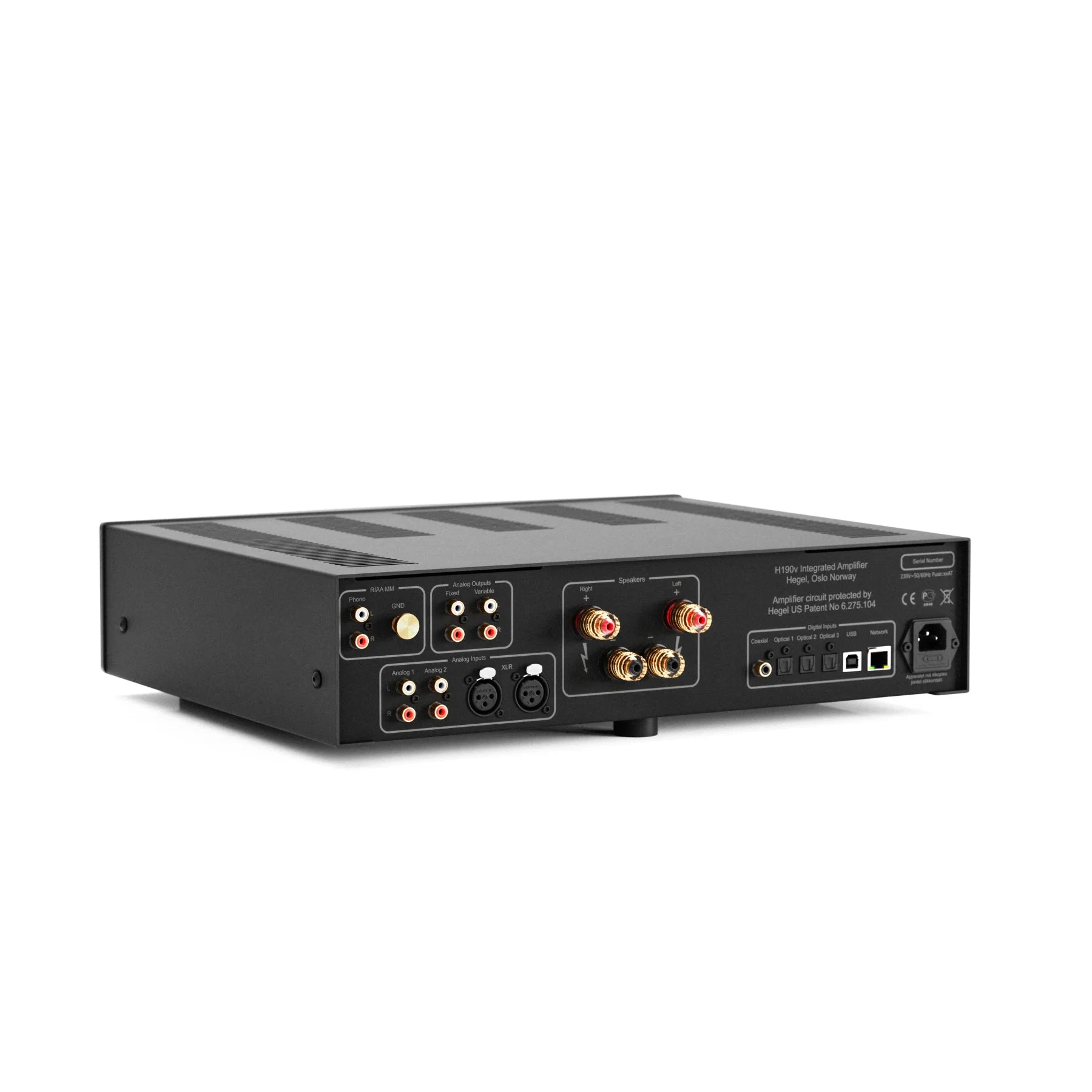 Hegel H190v Integrated Amplifier & Music Streamer - High-End Audio System for Home Theater, Hi-Fi Listening & Music Streaming