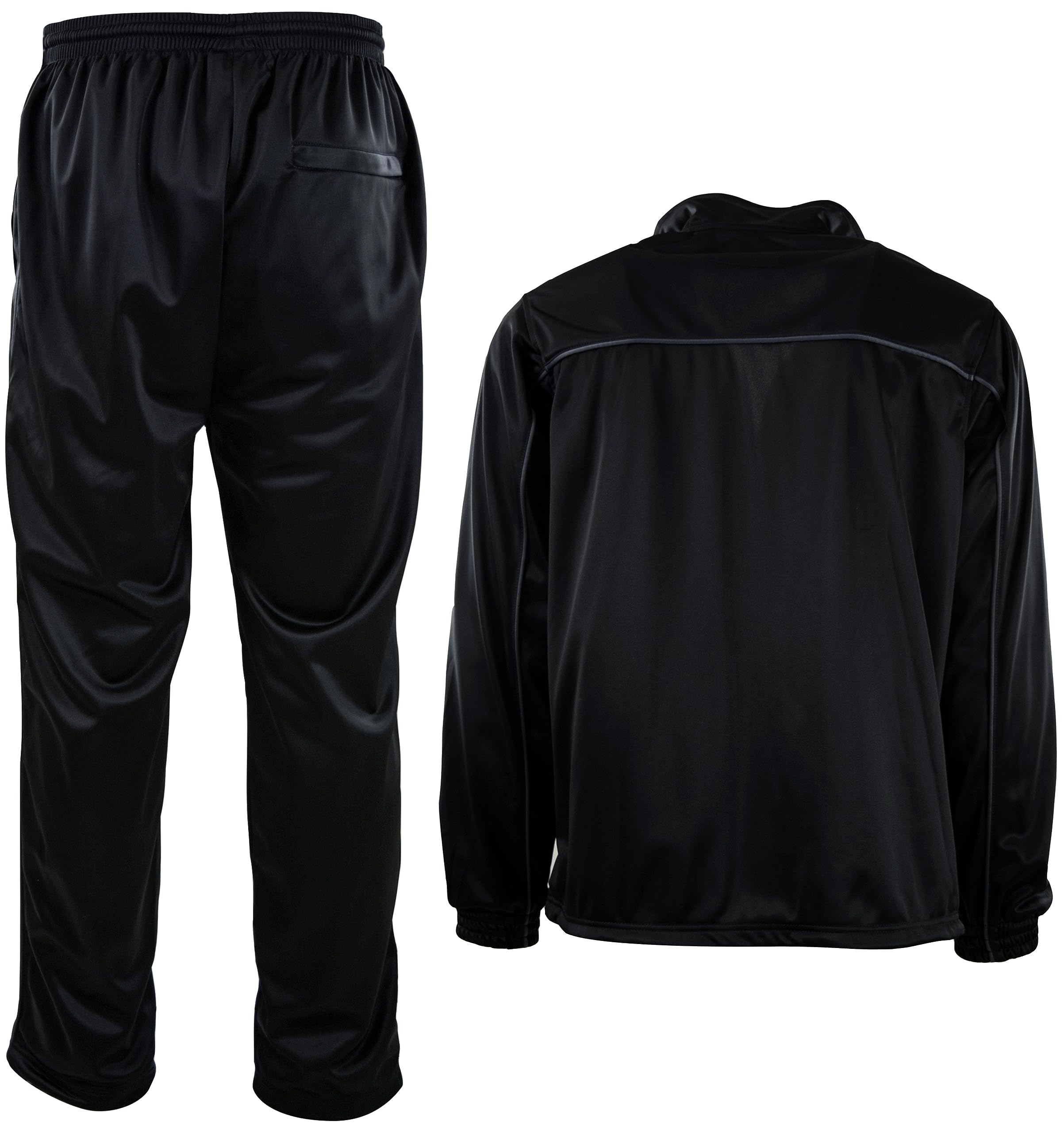 Men's Active Tracksuit with Zippered Back Pocket - Comfortable Workout & Gym Jogging Suit for Running, Training & Casual Wear
