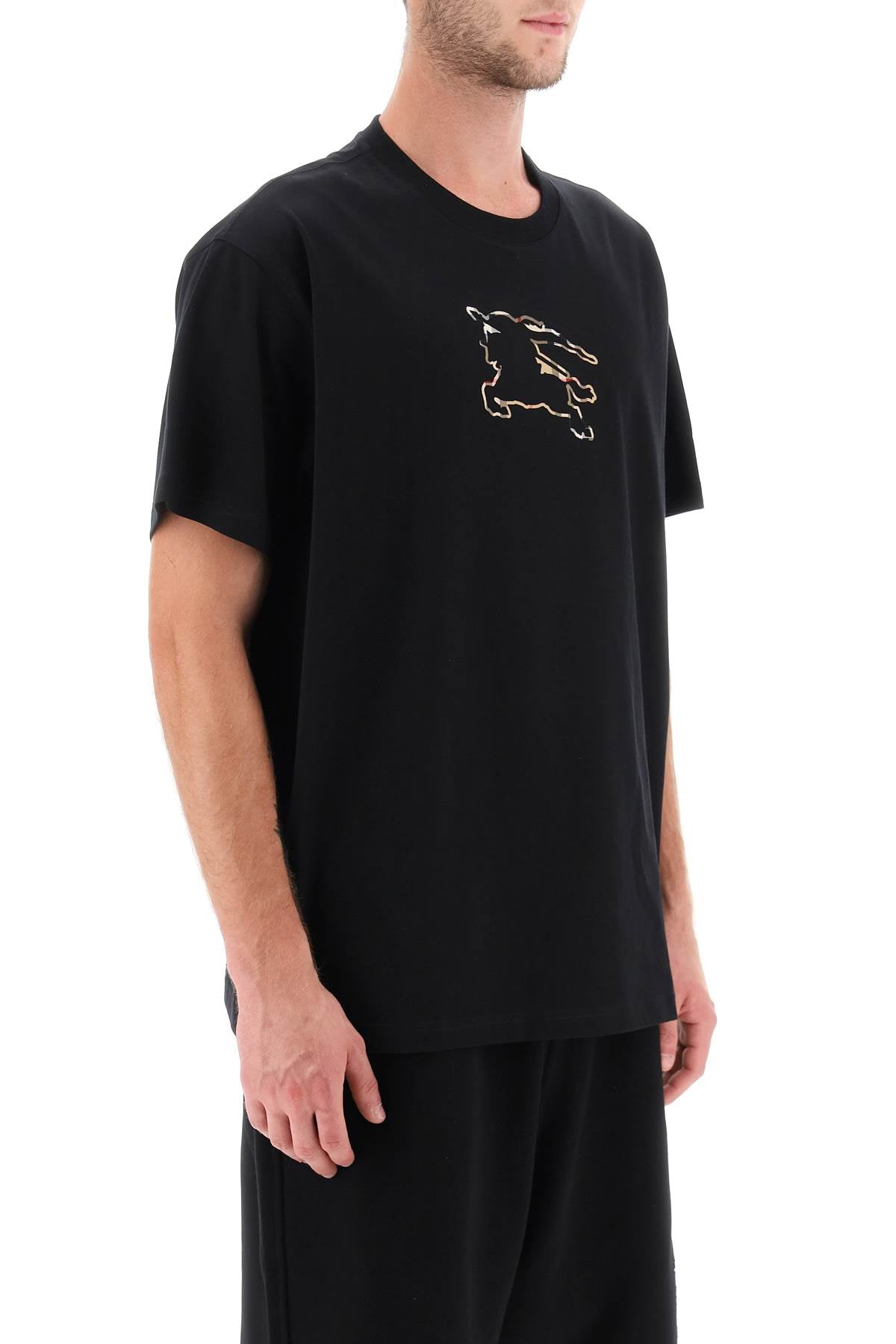 Burberry EKD Inlay T-Shirt for Men - Classic Cotton Crewneck Tee for Casual Wear & Street Style