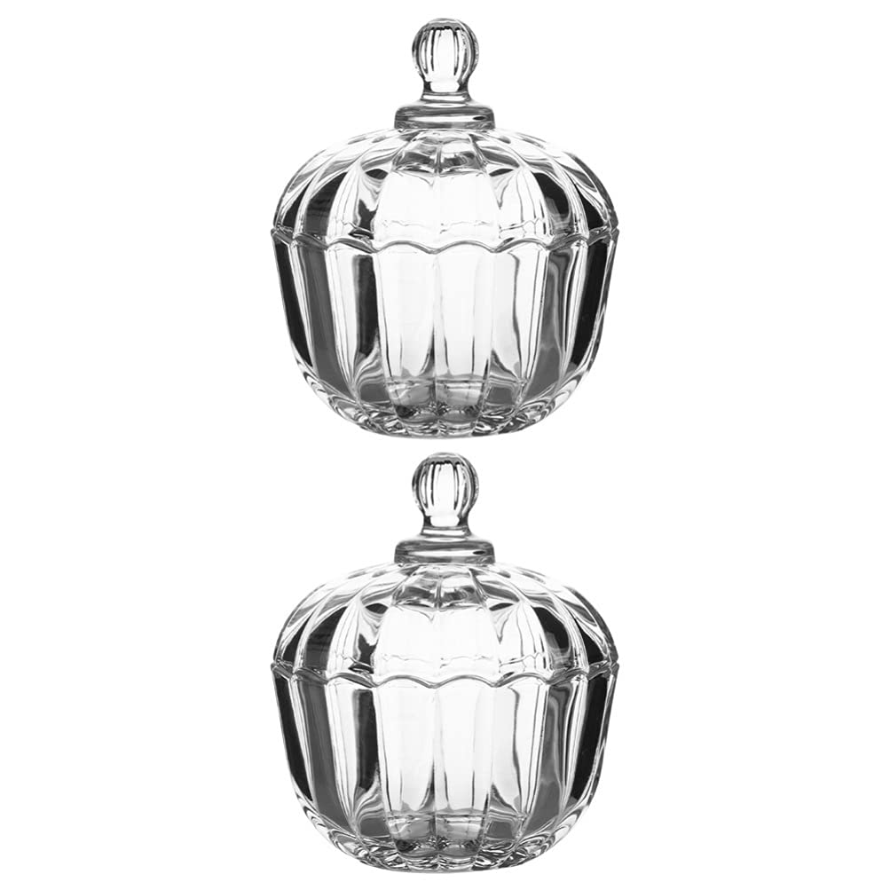 DOITOOL Glass Candy Bowl 2pcs - Wedding & Halloween Decor for Parties