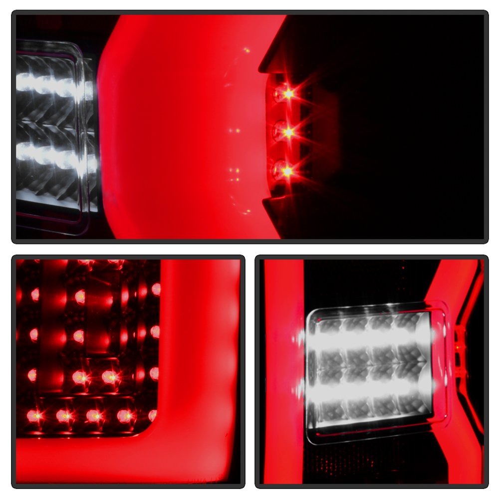 Xtune LED Tail Lights for Cars - Smoked Lens with Sequential Turn Signal & BSM Function (ALT-ON-CS14-LBLED-BSM) - Perfect for Night Driving & Custom Car Upgrades