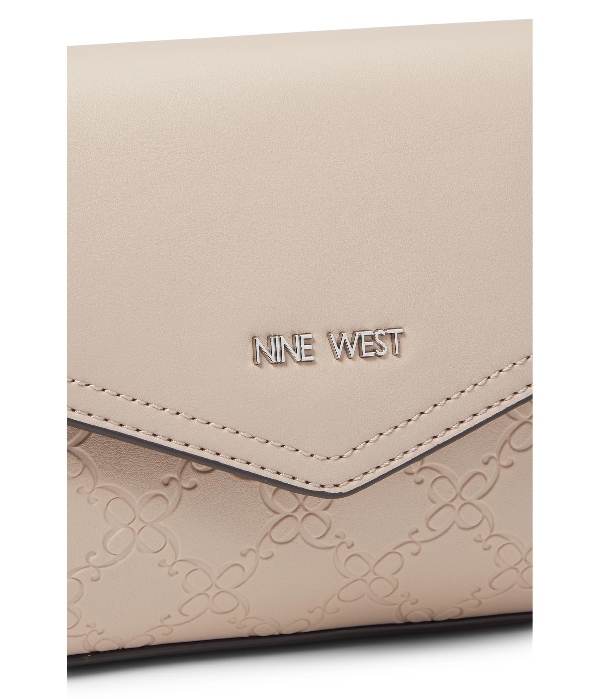 Nine West Bowie Mini Crossbody Flap Bag - Soft Marble Leather Purse for Women | Stylish Everyday Shoulder Bag for Work, Travel & Date Night