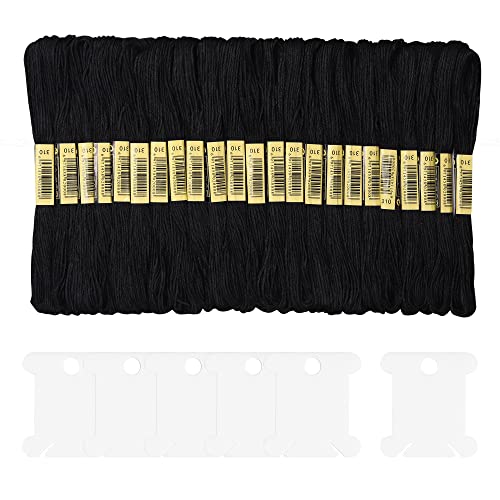 25 Skeins Black