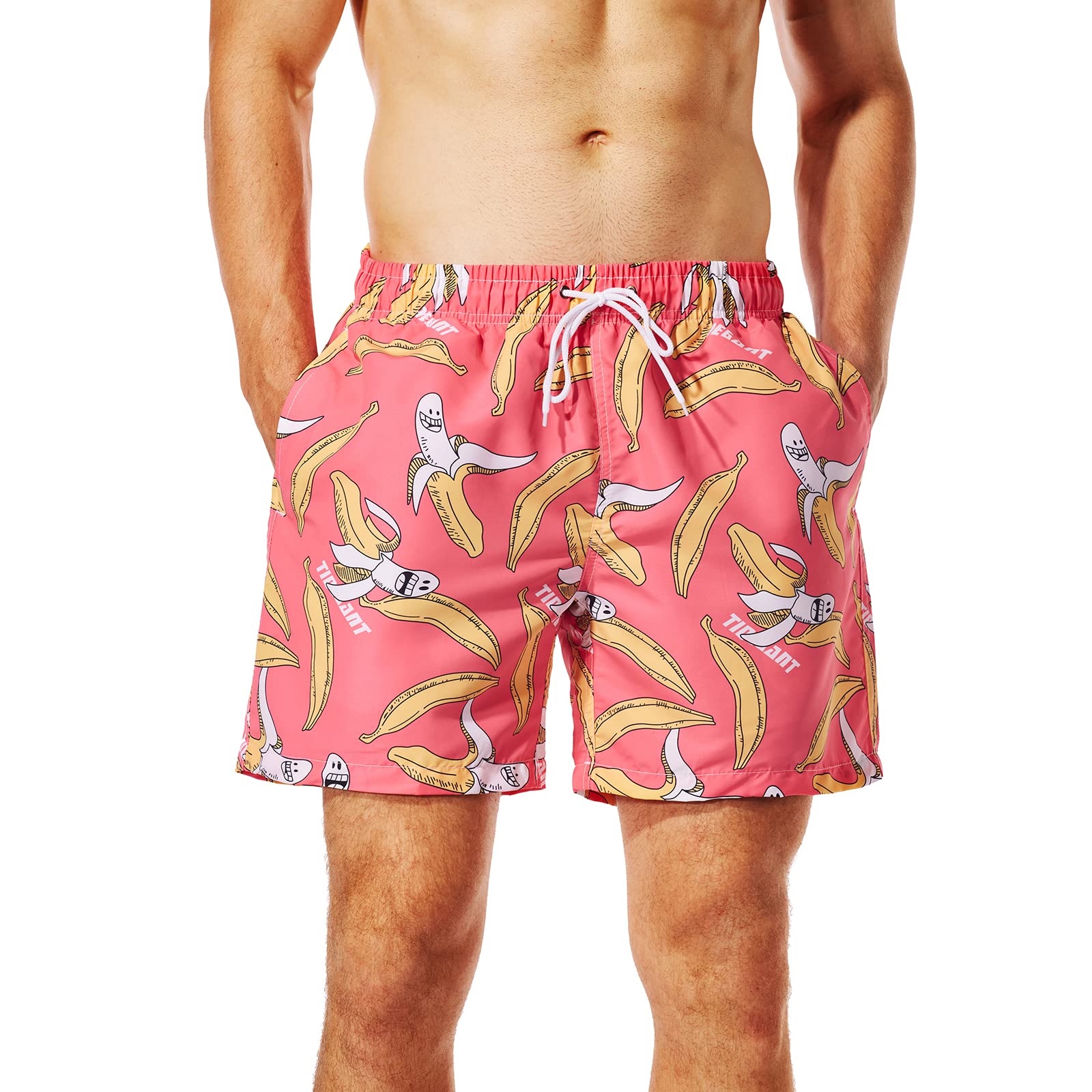 SUNDAY ROSE Men's Quick Dry Swim Trunks 5 Inch Inseam - Breathable Mesh Lining Beach Shorts for Swimming, Surfing & Vacation | Perfect for Pool, Ocean & Summer Activities