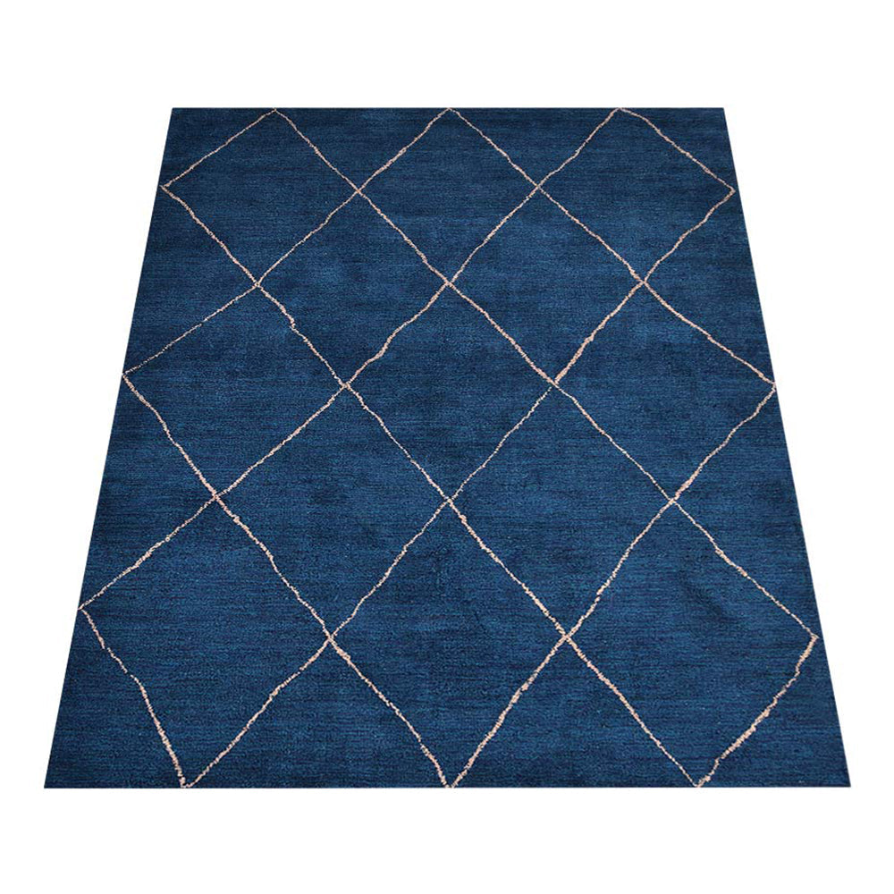 Hexa Hand Knotted Rug - Premium Handmade Wool Area Rug for Living Room, Bedroom & Dining Room - Soft & Durable Home Decor