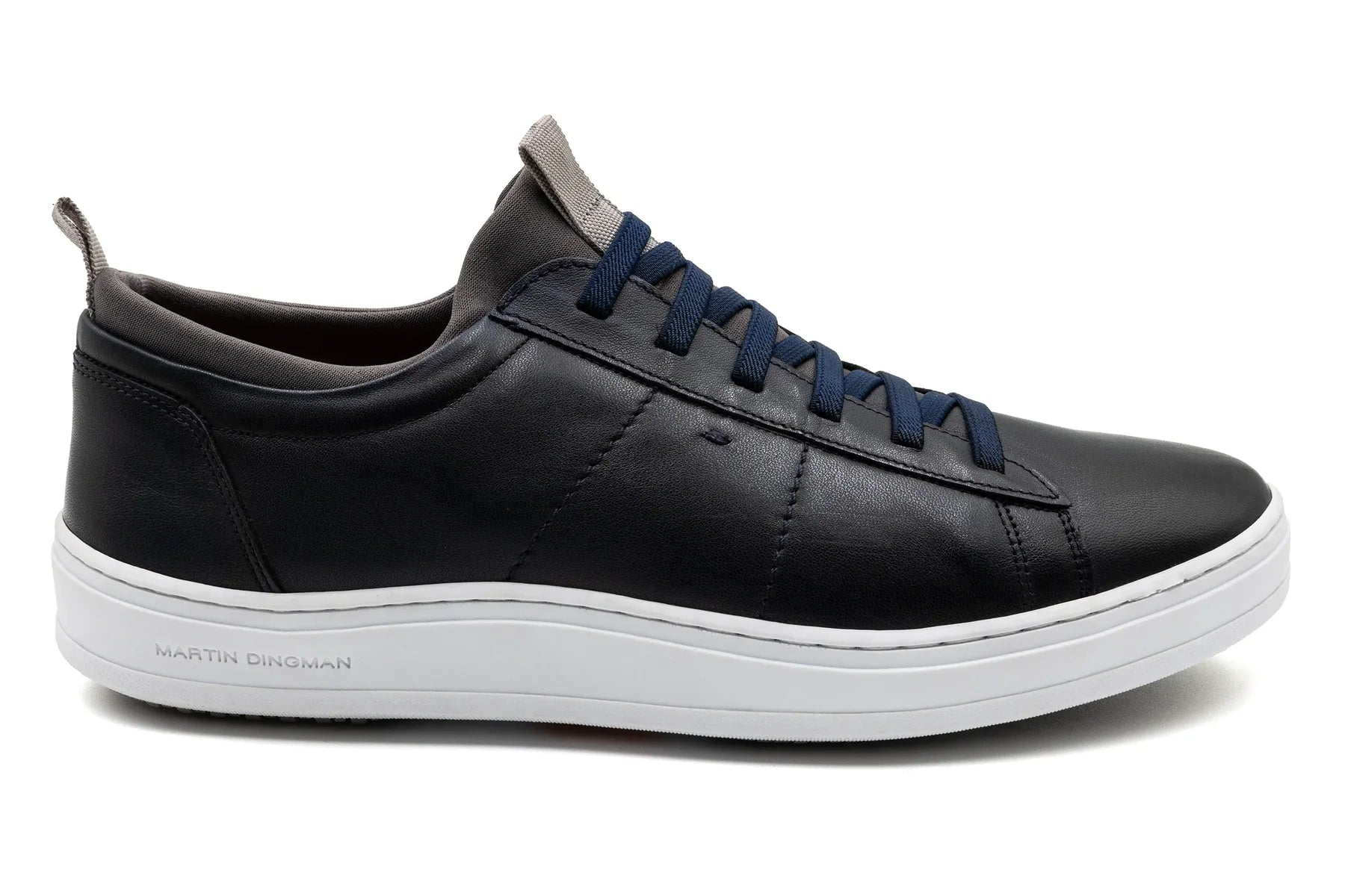 Martin Dingman Navy Cameron Sneakers - Premium Leather Casual Shoes for Men | Comfortable & Stylish for Everyday Wear, Office, and Travel