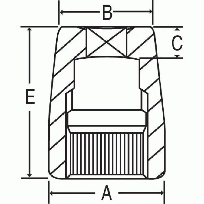 GP 1 Drive Square Socket - High Quality Impact Socket for Automotive & Industrial Use - Perfect for Mechanics, DIY Repairs & Heavy Duty Applications