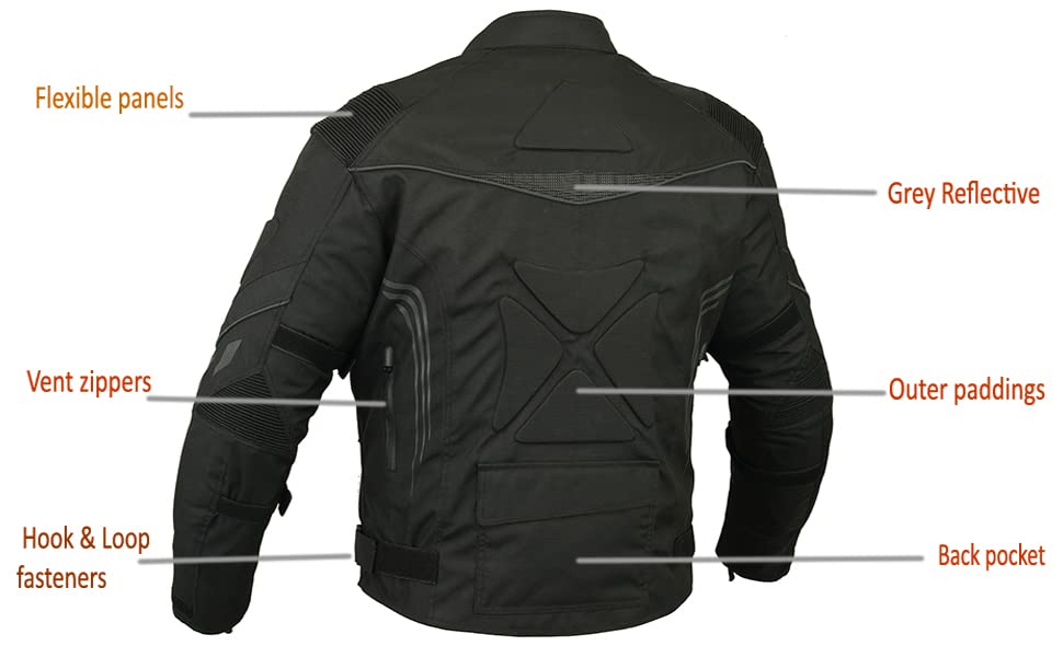 Men's Motorcycle Jacket - Premium Leather Biker Jacket for Riding & Style | Windproof & Protective Gear for Harley, Cruiser & Street Bikes