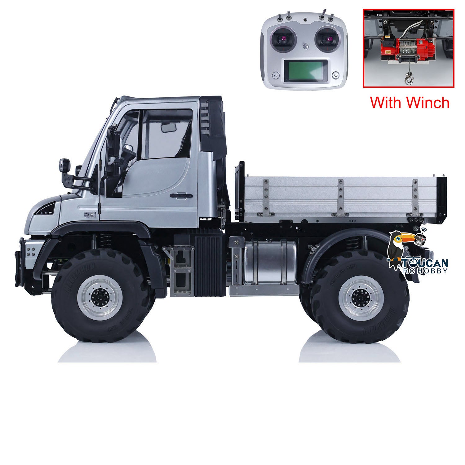 1:10 Scale 4WD U423 4X4 RC Rock Crawler Off-Road Remote Control Car - FlySky I6S Radio, PNP Ready, Assembled & Painted - Perfect for Hobbyists, Backyard Crawling & Trail Adventures