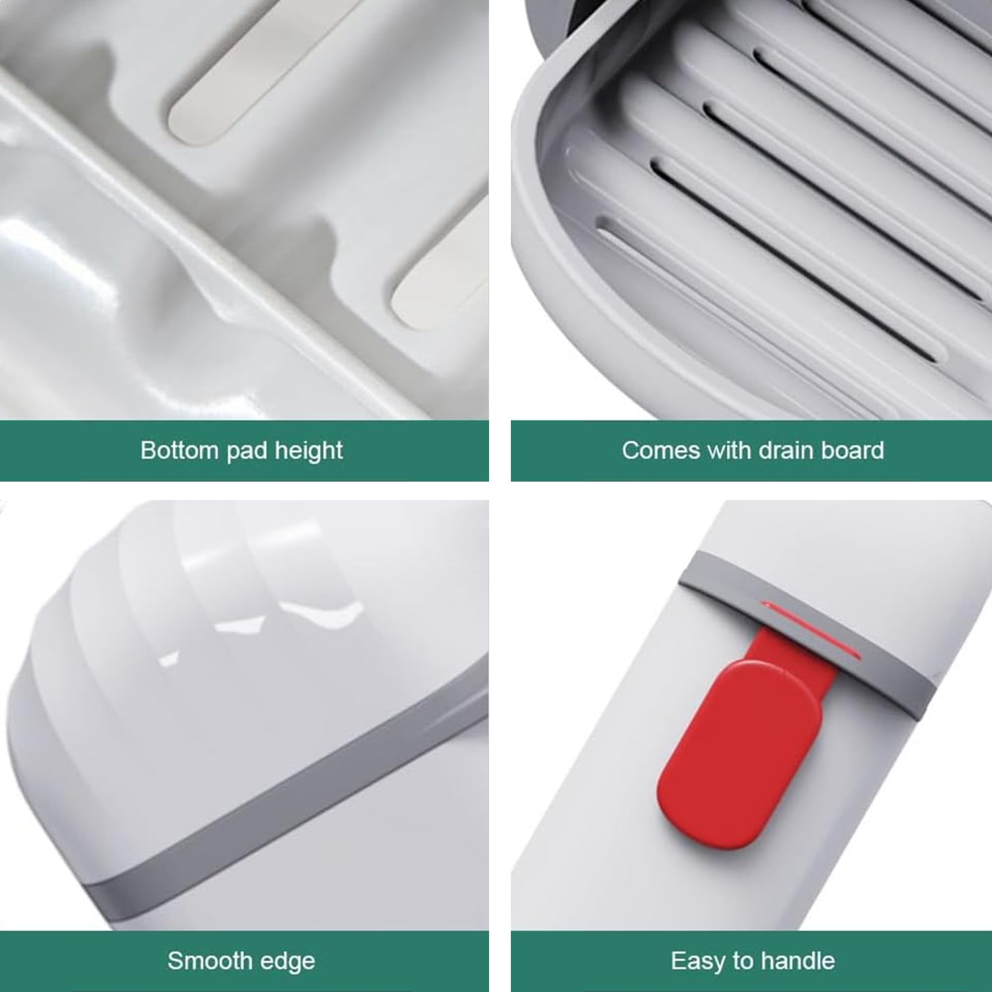 Hian 2-Pack Leak-Proof Plastic Soap Bar Containers | Lightweight Travel Soap Holder with Secure Grip Design | Perfect for Shower, Gym, Camping, Hiking & Travel Accessories | White