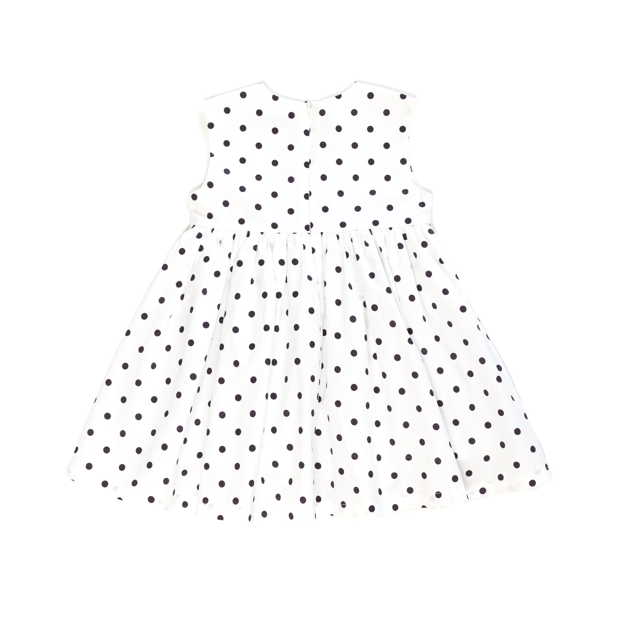 Betsy Dress in Narragansett Navy Polka Dots - Women's Floral Summer Dress for Casual Wear, Beach Outings & Date Nights