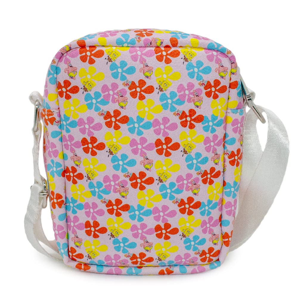 Nickelodeon Spongebob Squarepants Vegan Leather Crossbody Bag for Women & Teens - Perfect for School, Travel, and Everyday Use