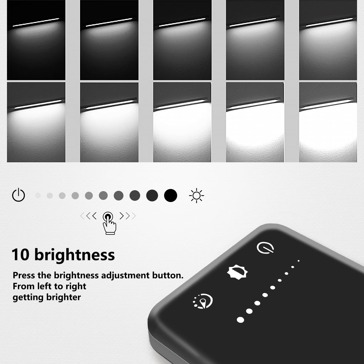 Dimmable LED Desk Lamp with USB Charging Port - 5 Lighting Modes, Touch Control & 30/60 Min Timer - White Crown Reading Light for Office, Study, Bedroom (Black, 1st Gen)